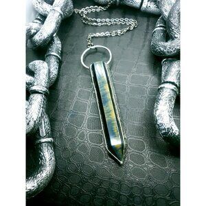 Tiger eye crystal statement Necklace